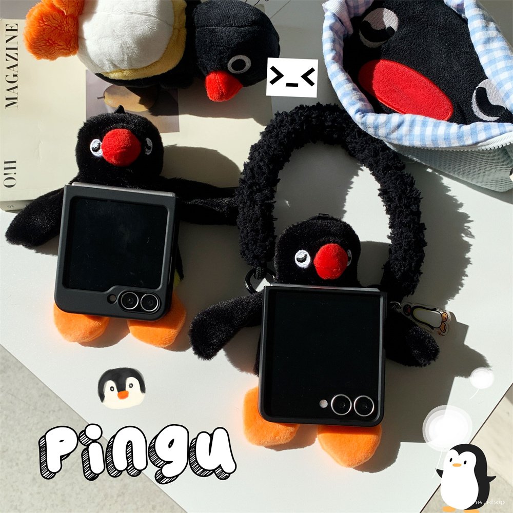 Coque Pingu Kawaii pour Samsung Galaxy Z Flip | Protection Mignonne