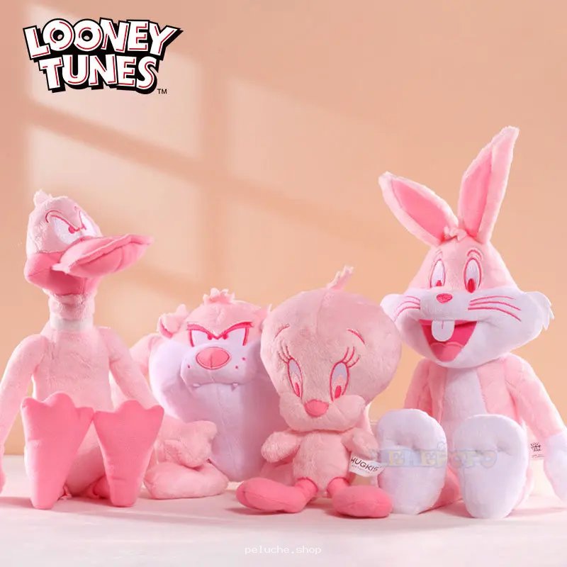 Peluches Looney Tunes Roses Douces - Collection Complète