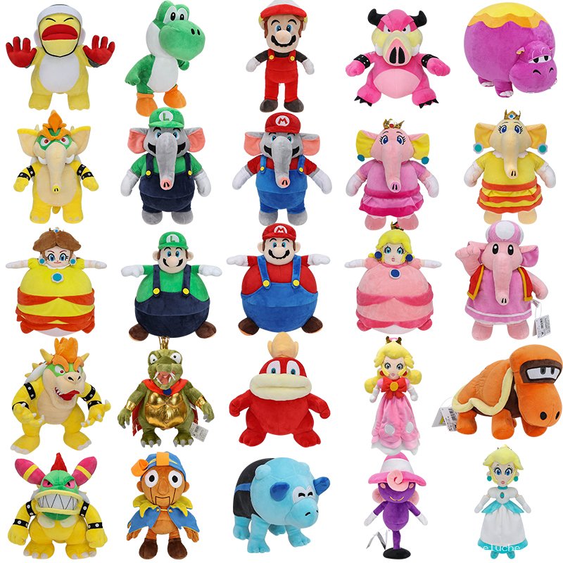 Peluches Super Mario - Collection complète des personnages