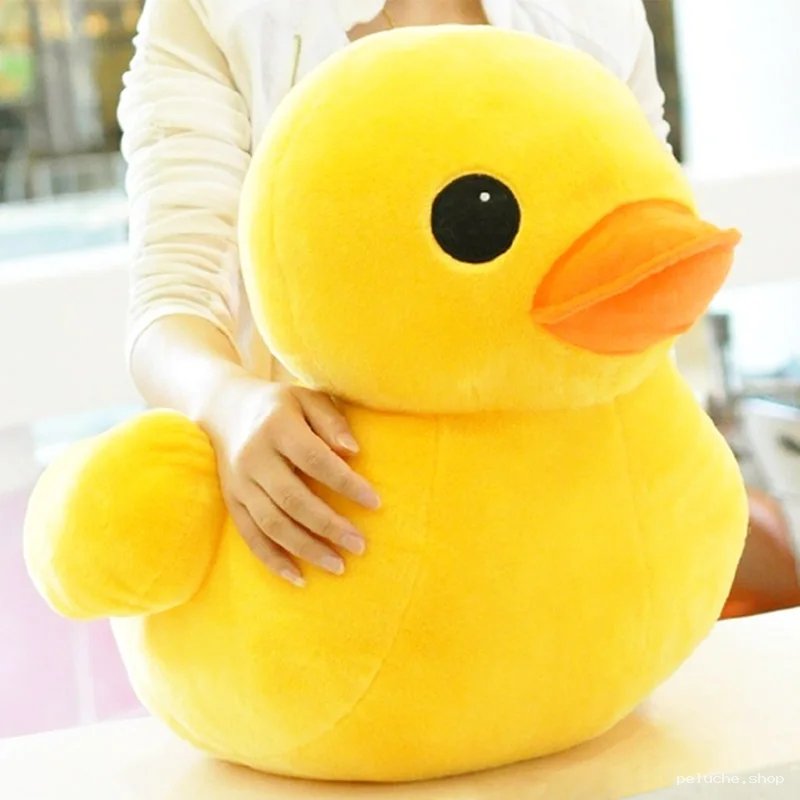 Peluche Canard Jaune Géant Doux et Câlin - Cadeau Parfait