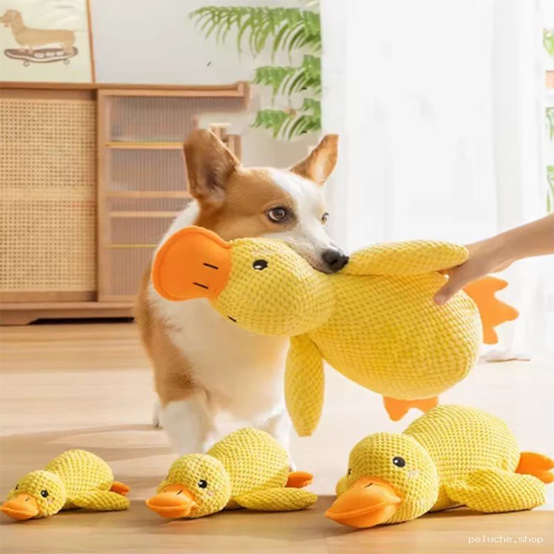 Jouet Canard en Peluche Durable pour Chien - Amusant