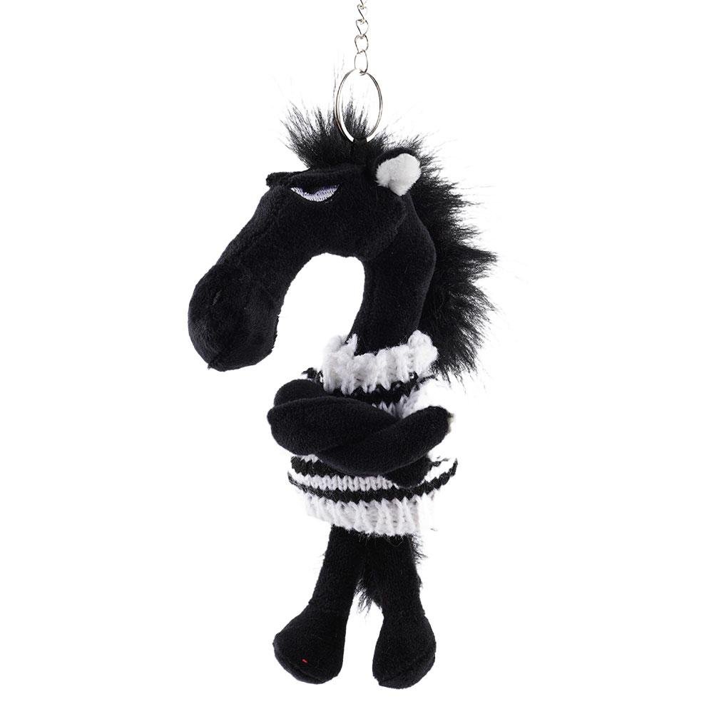 Porte-clés Zèbre Peluche Noir & Blanc – Style Unique et Drôle