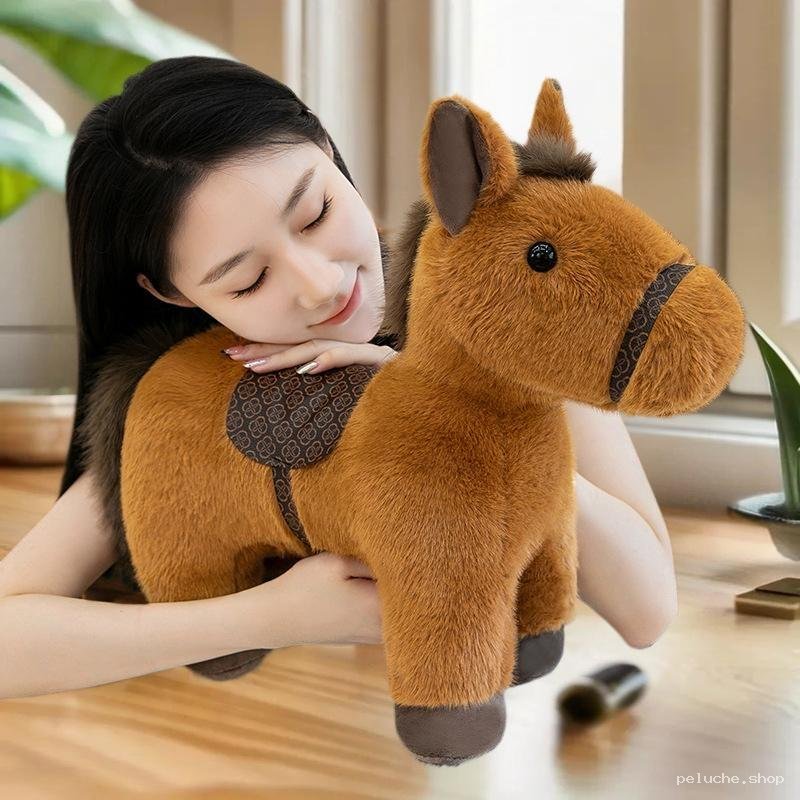 Peluche Cheval Douce et Réconfortante - Idéale pour Câlins
