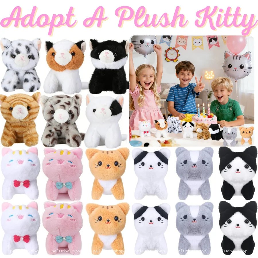 Collection de chatons en peluche adorables et variés pour tous