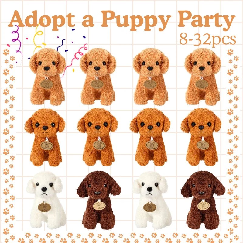 Adoptez un Chiot Party - Peluches adorables 8-32pcs