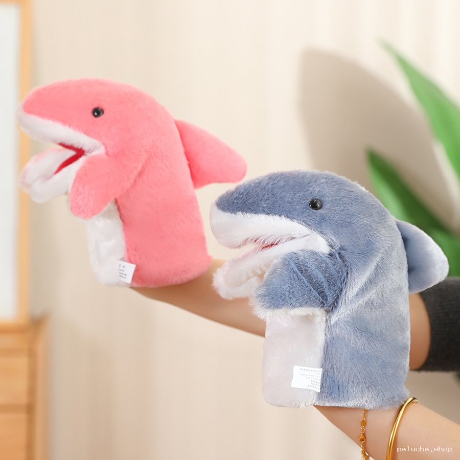 Marionnettes Requin en Peluche Douce | Rose et Bleu