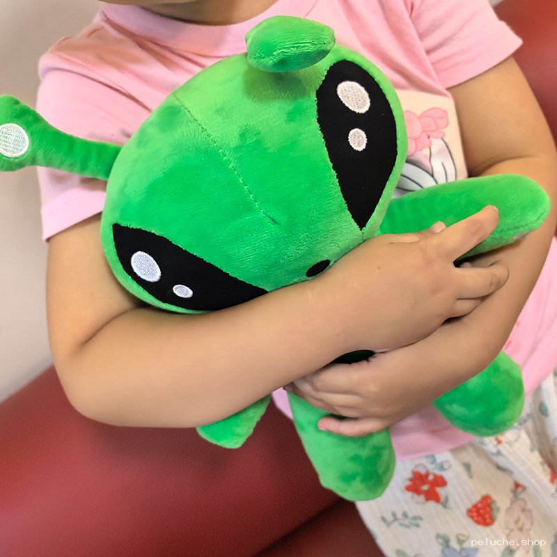 Peluche Alien Verte - Doudou Extraterrestre pour Enfants