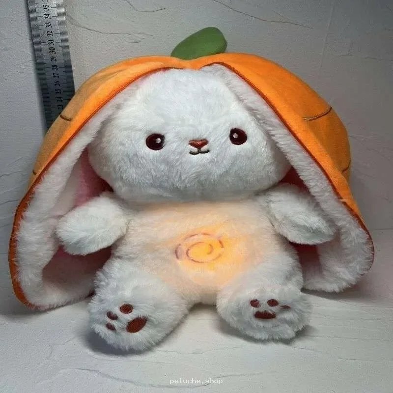 Peluche Lapin Carotte Lumineuse Douce pour Enfants