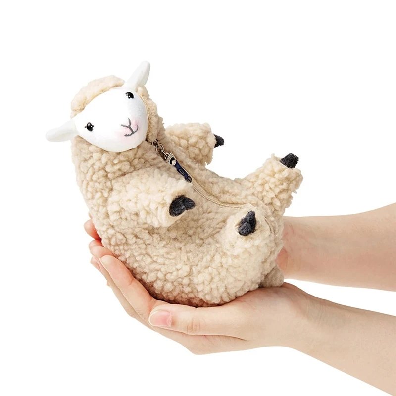 Pochette Mouton Mignon en Peluche Douce - Idée Cadeau Originale