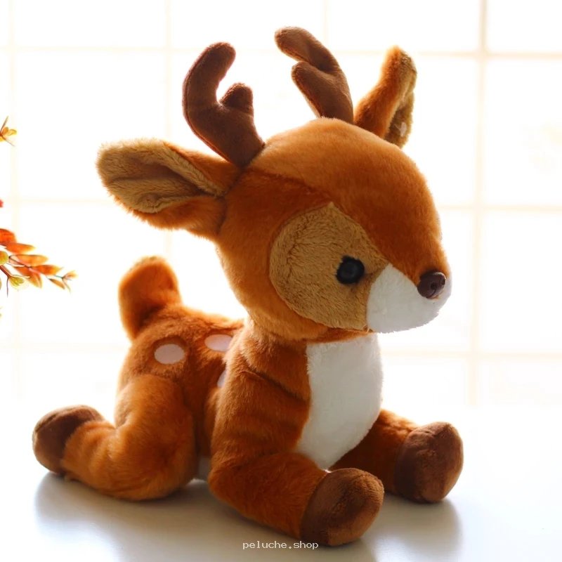 Peluche Faon Mignon - Doudou Cerf Doux pour Enfants et Bébés