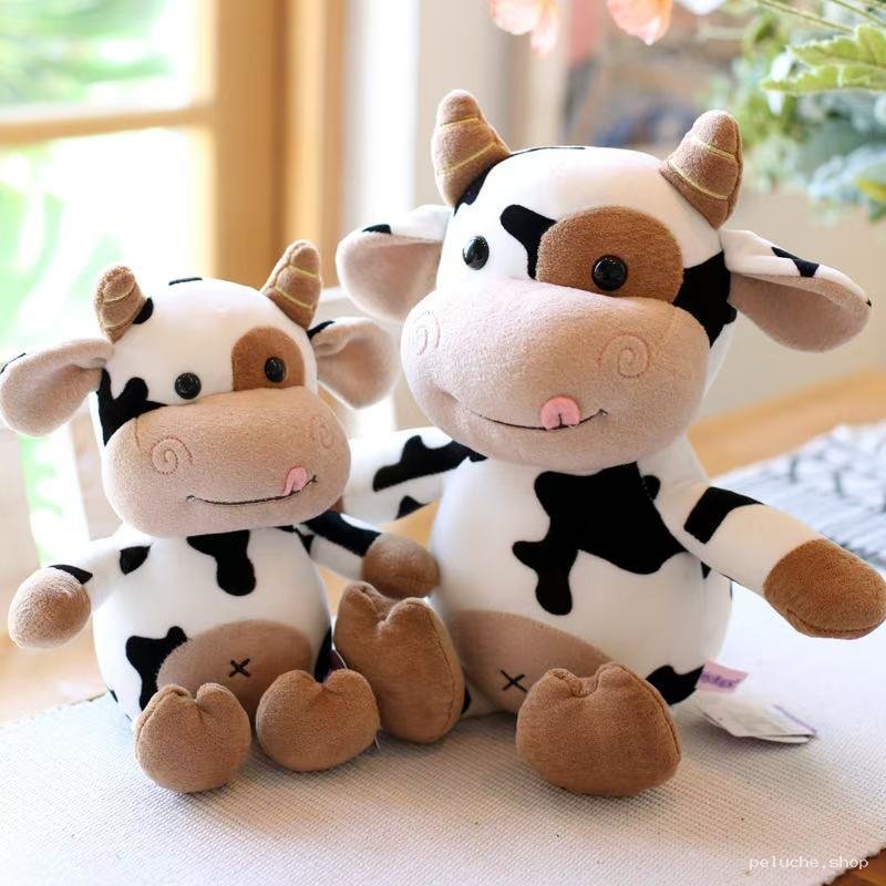 Peluche Vache Mignonne et Douce | Doudou Animaux pour Enfant