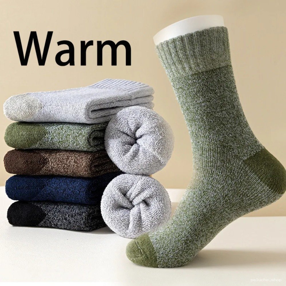 Chaussettes Chaudes Hiver Confortables | Lot Multi-Couleurs