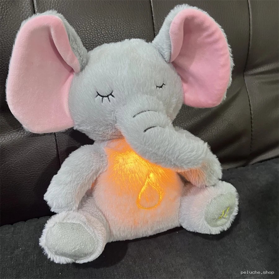 Éléphant en Peluche Lumineux | Doudou Veilleuse Bébé Apaisant