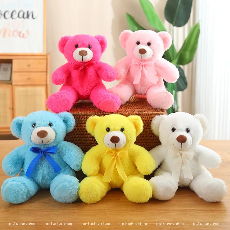 Ours en Peluche Colorés et Doux pour Petits et Grands