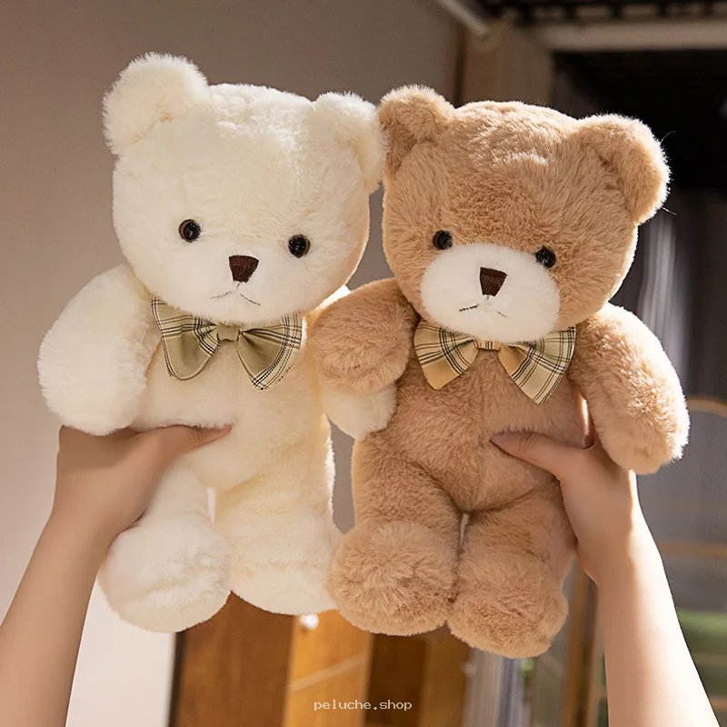 Ours en peluche doux avec nœud papillon - Cadeau idéal
