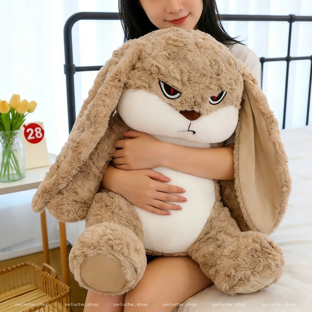 Peluche Lapin Grincheux Géant – Douceur Unique & Fun
