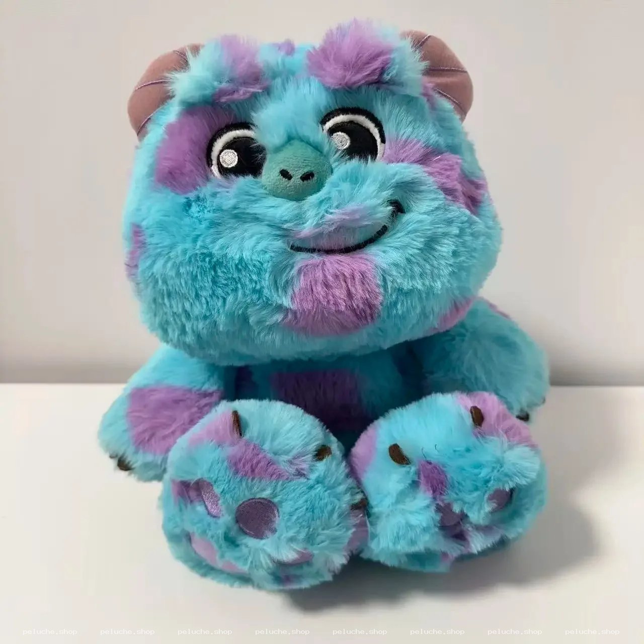 Peluche Sulley Monstres & Cie | Doudou Bleu & Violet Doux