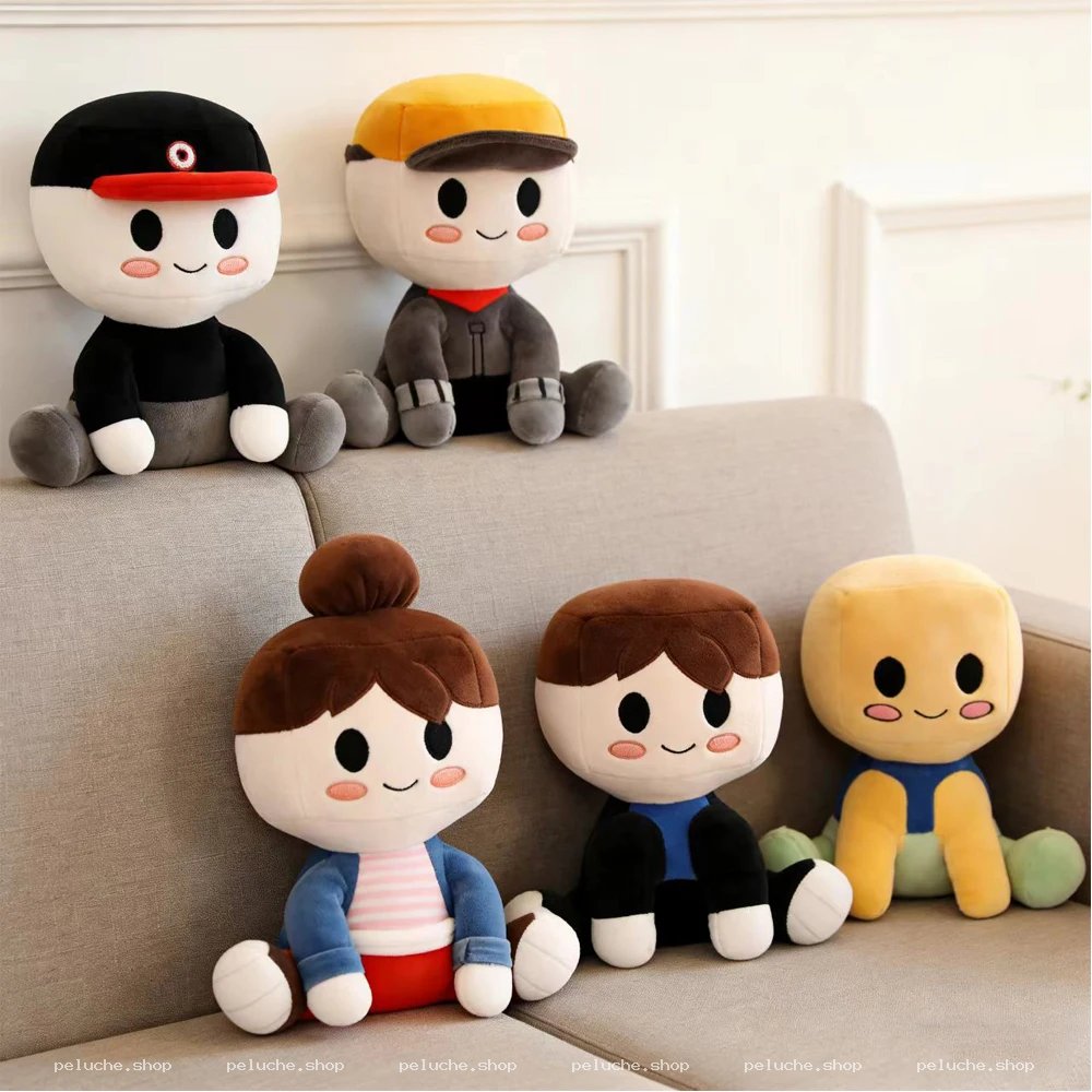 Peluche Personnages Mignons Style Block | Doudou Doux