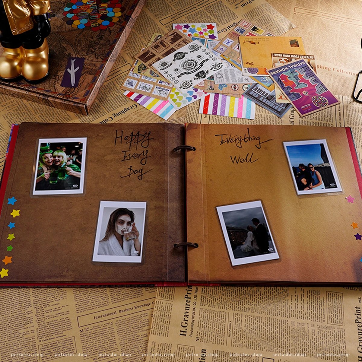 Album Photo Vintage Kraft à Anneaux pour Vos Précieux Souvenirs