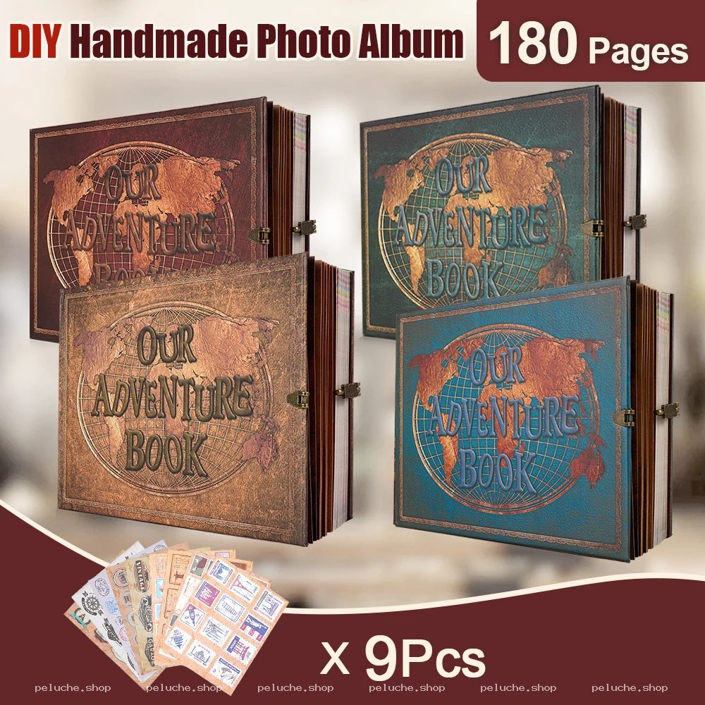 Album Photo Aventure DIY - 180 Pages - Souvenirs Voyage