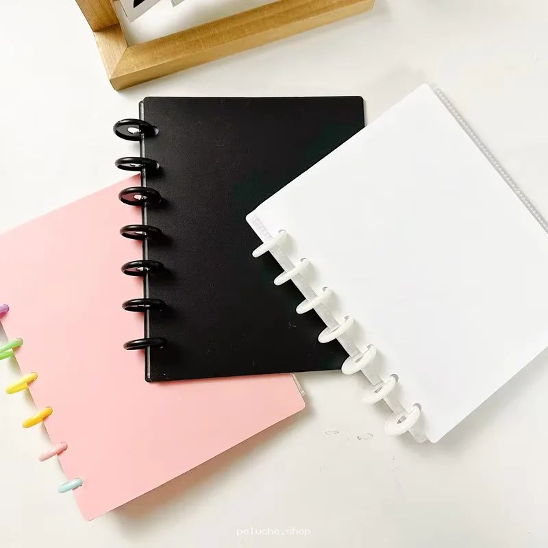 Cahiers Discbound Personnalisables - Noir, Blanc, Rose