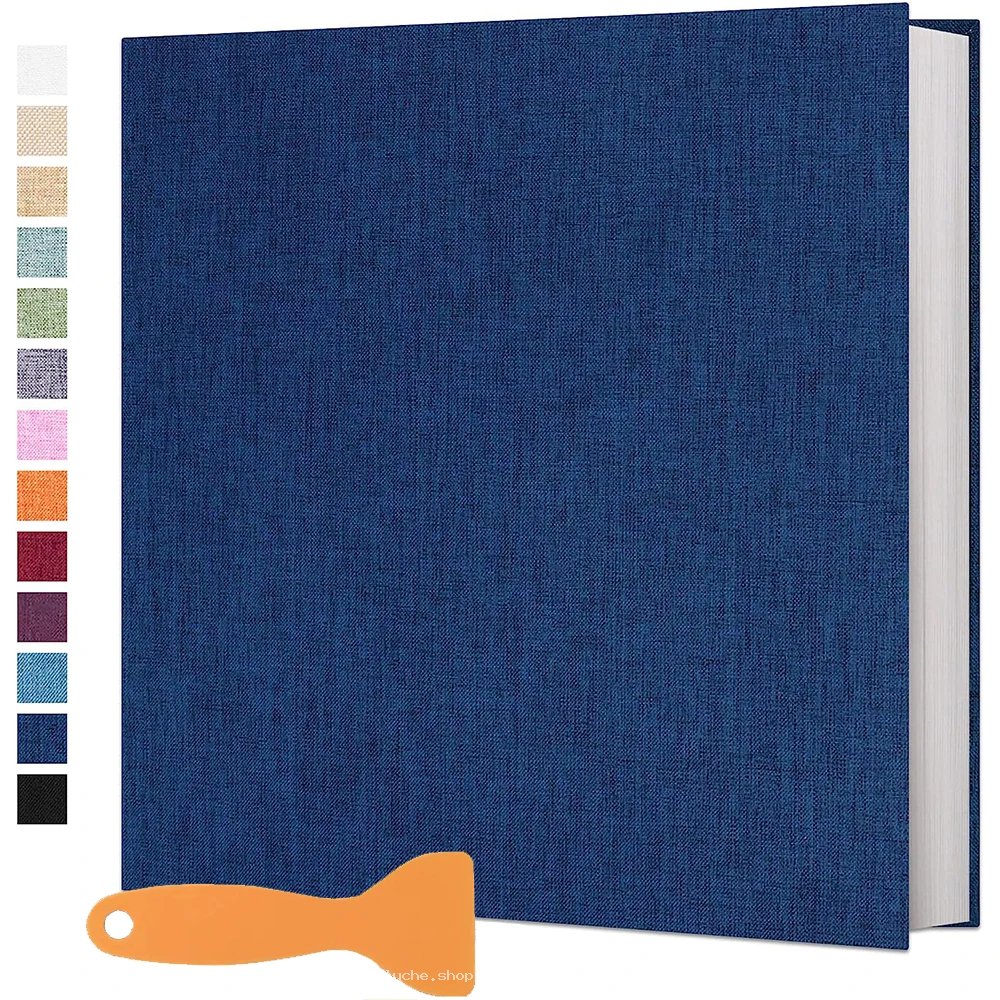 Album Photo Autocollant DIY en Tissu - Plusieurs Couleurs