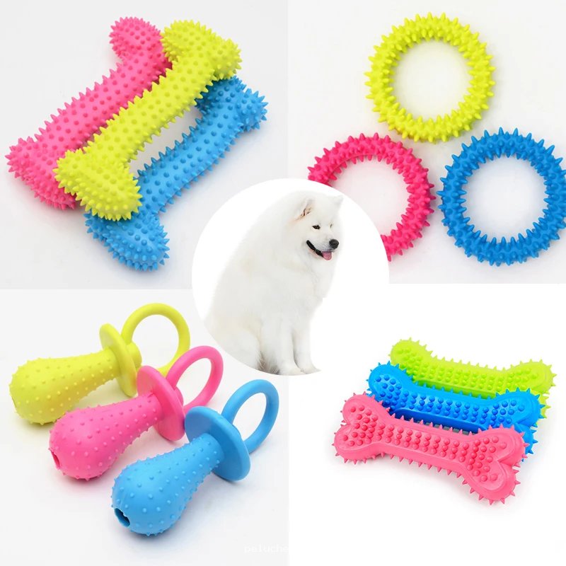 Jouets colorés et durables pour chiens - Nettoyage des dents