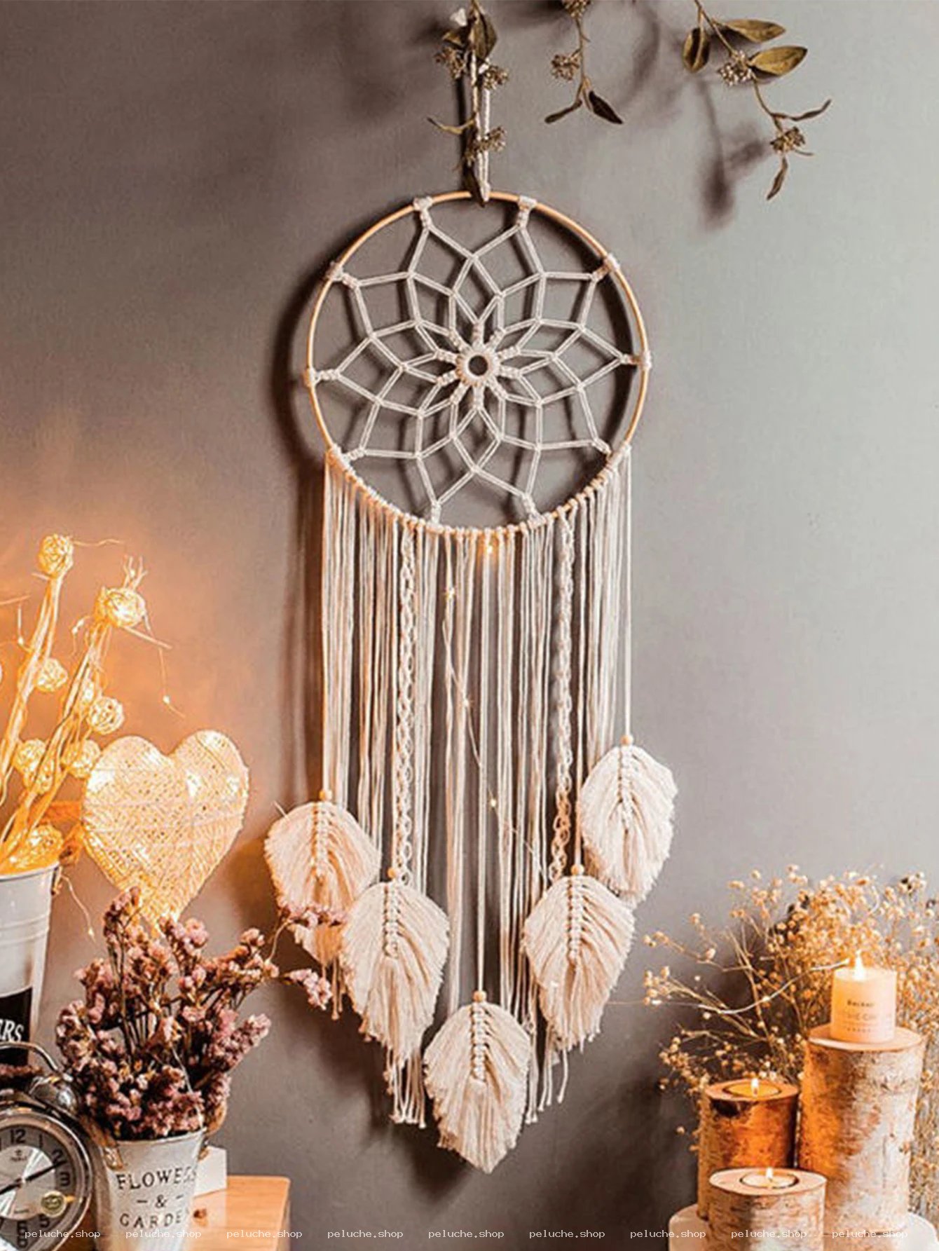 Attrape-Rêves Macramé Bohème – Décoration Murale Chic & Unique