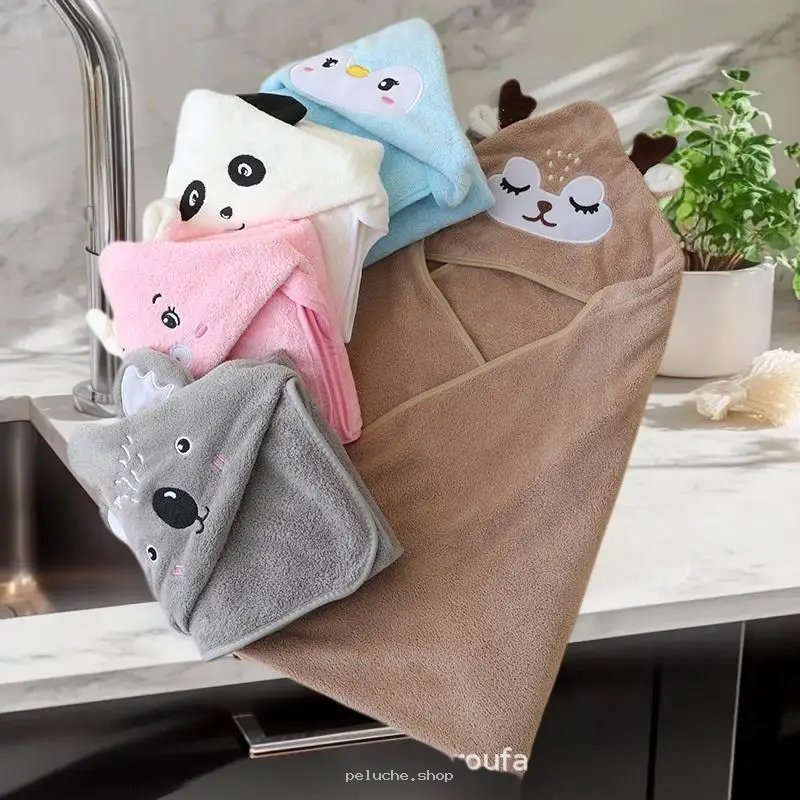 Serviettes de Bain Bébé à Capuche Animaux Douces | peluche.shop