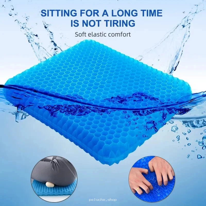 Coussin Gel Ergonomique Anti-Fatigue | Confort Assis Prolongé