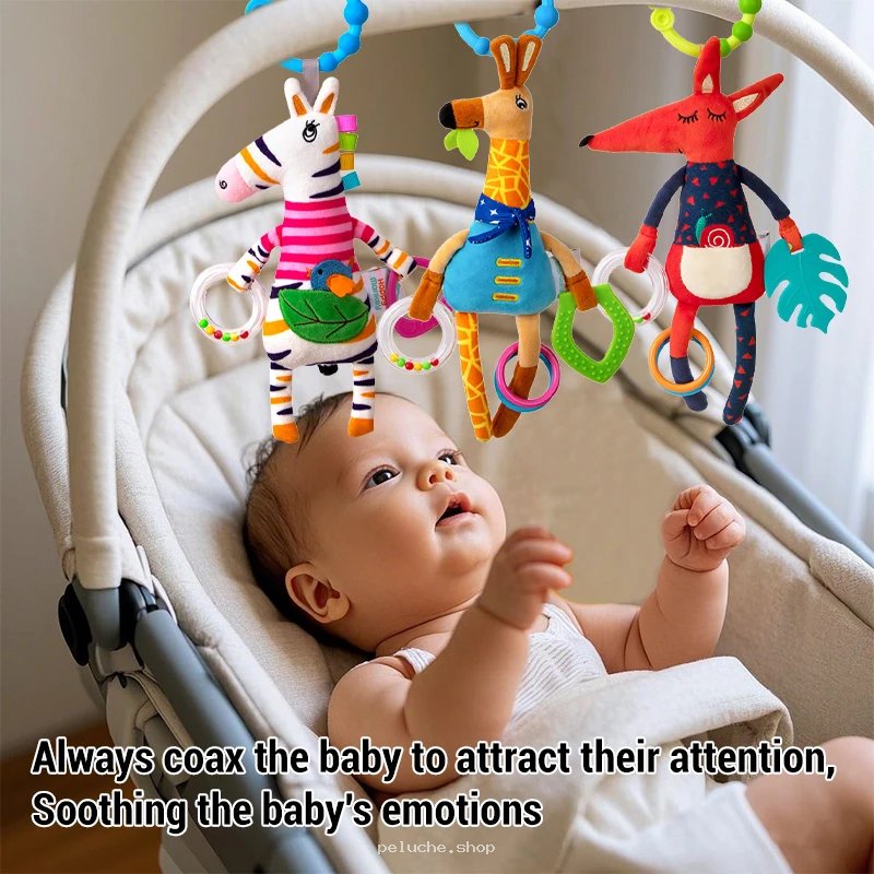 Jouets d'éveil bébé animaux suspendus – Hochet & Dentition