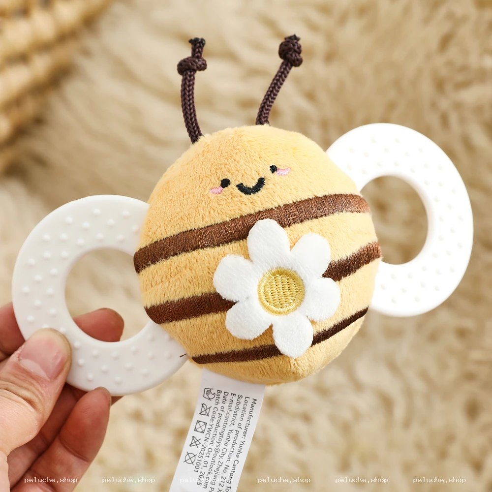 Hochet Peluche Abeille & Anneau de Dentition Bébé