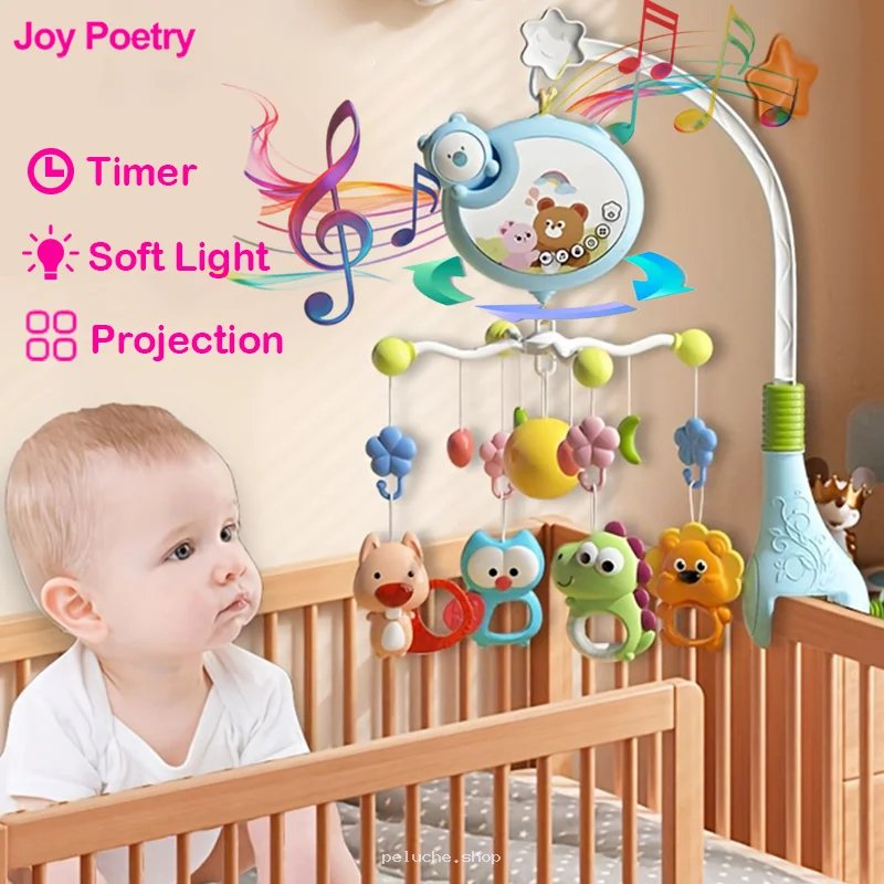 Mobile Bébé Musical Projecteur Veilleuse avec Minuteur | Joy Poetry