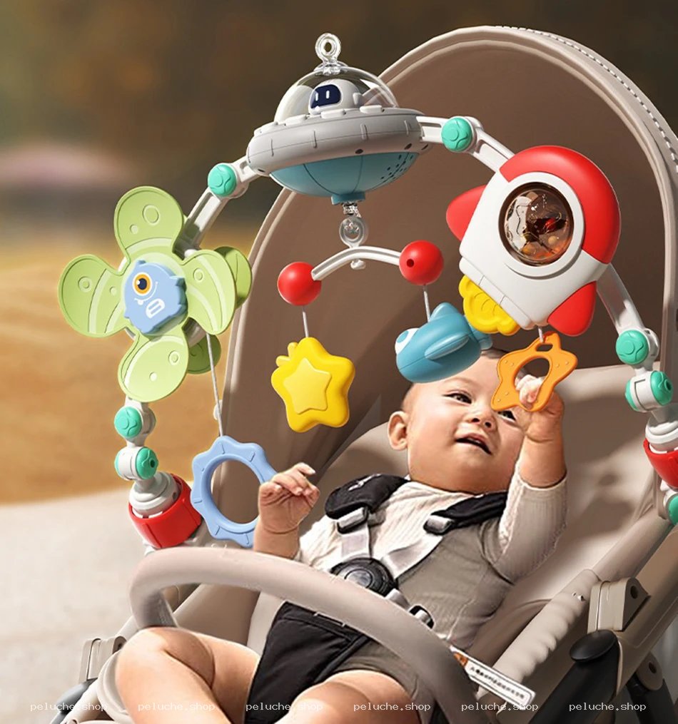 Arche d'activités Bébé Espace pour Poussette | Jouet Stimulant