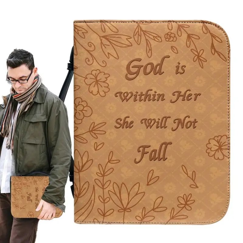 Housse de Bible spirituelle 'God is Within Her' - Florale