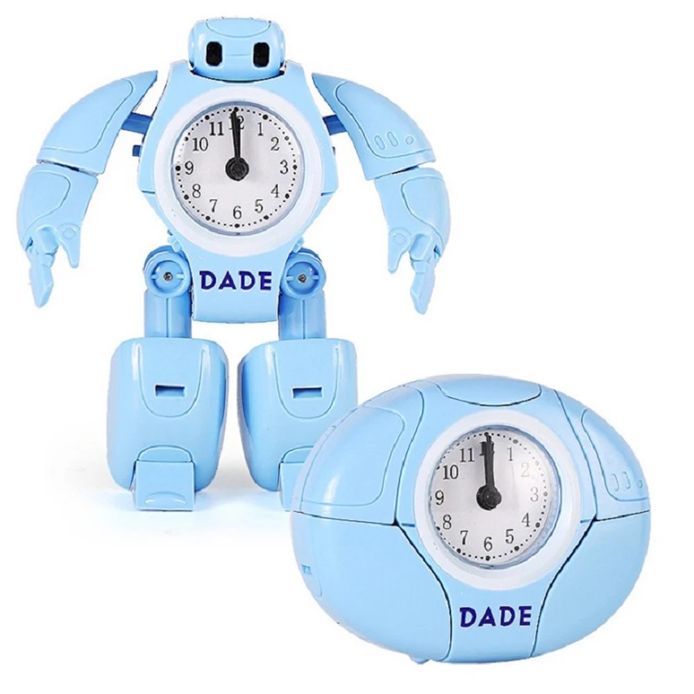 Réveil Robot Transformable Bleu | Cadeau Enfant Original