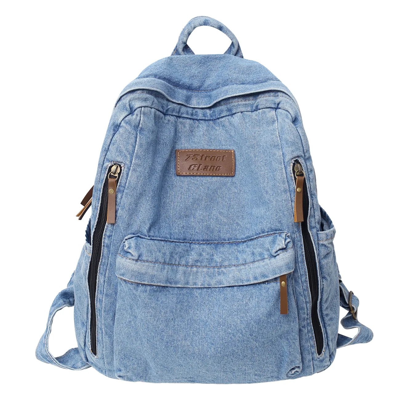 Sac à dos en jean décontracté – Style urbain unisexe