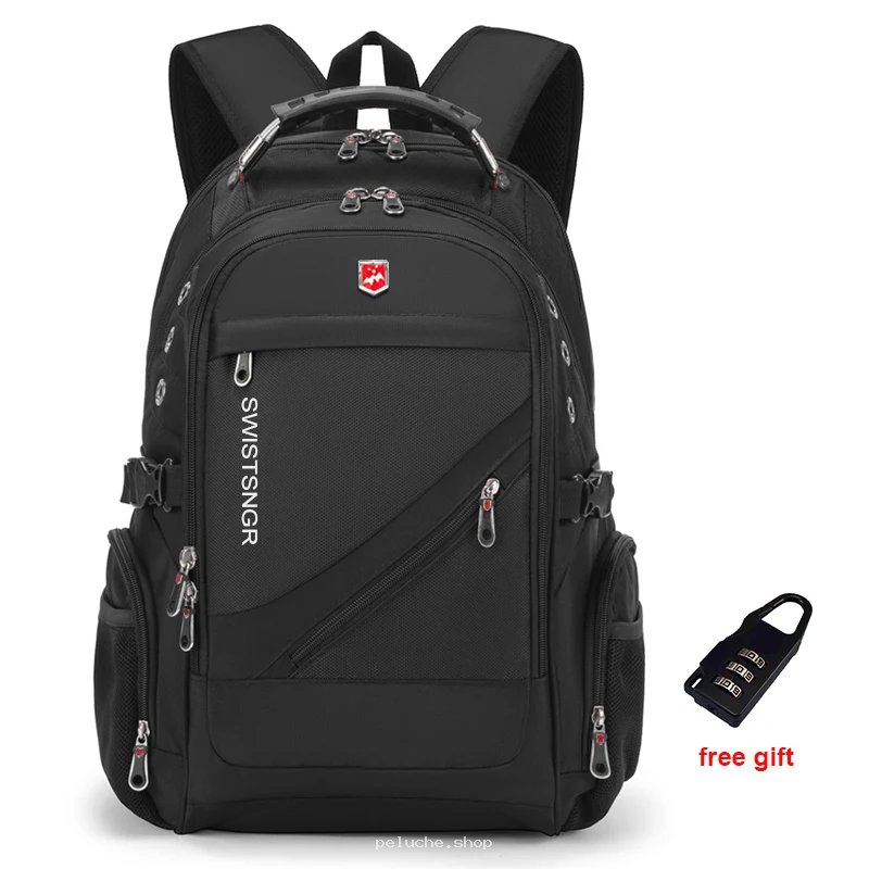 Sac à dos SWISTSNGR noir | Voyage, PC portable & sécurité
