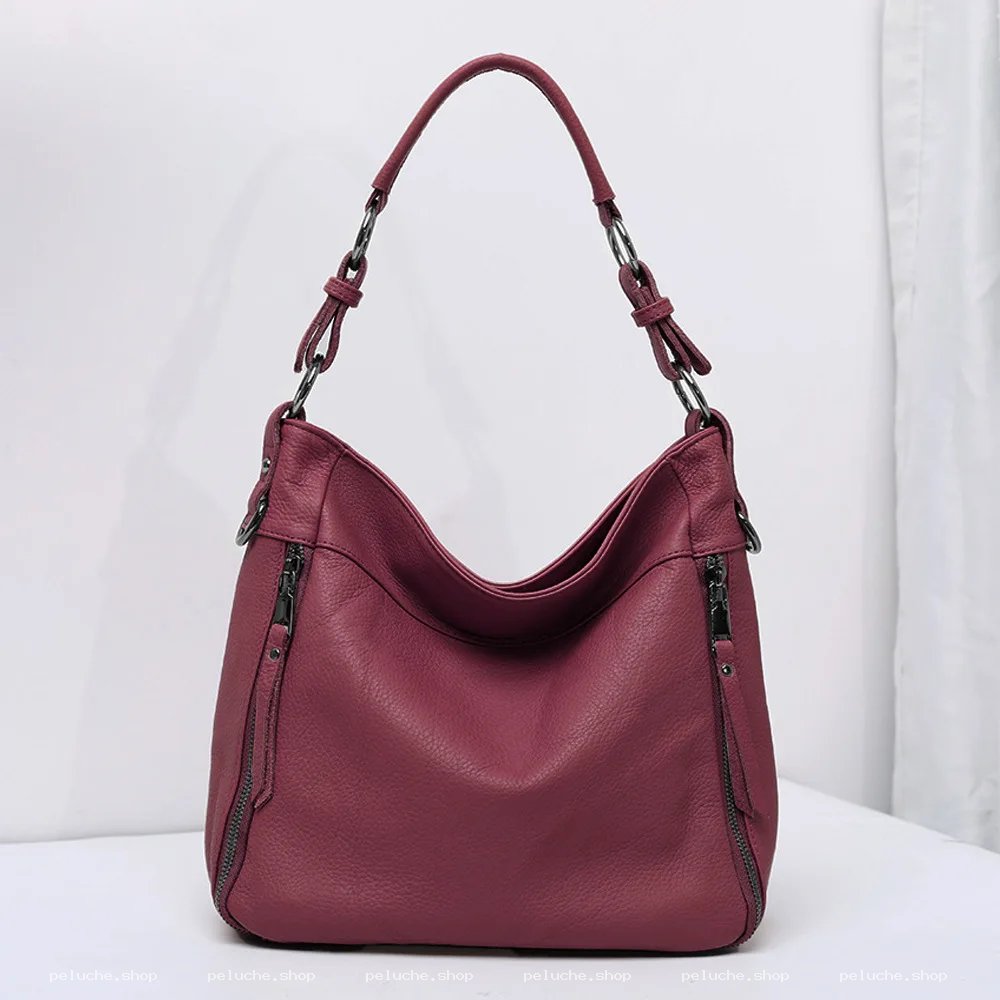 Sac à main femme bordeaux élégant en simili cuir