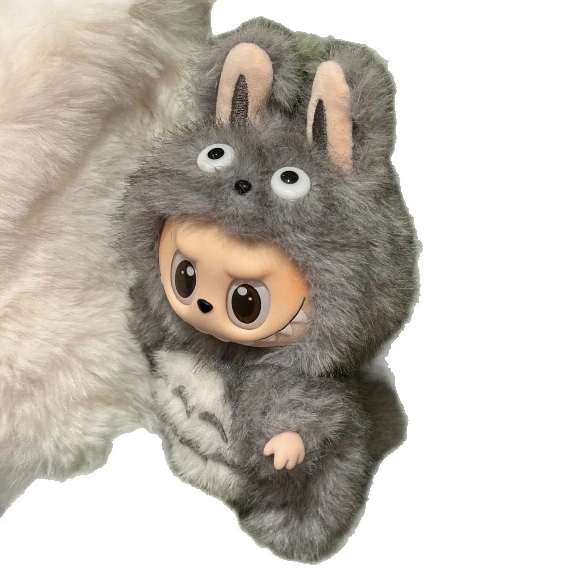 Figurine Peluche Mignonne Style Totoro Doudou Gris Doux