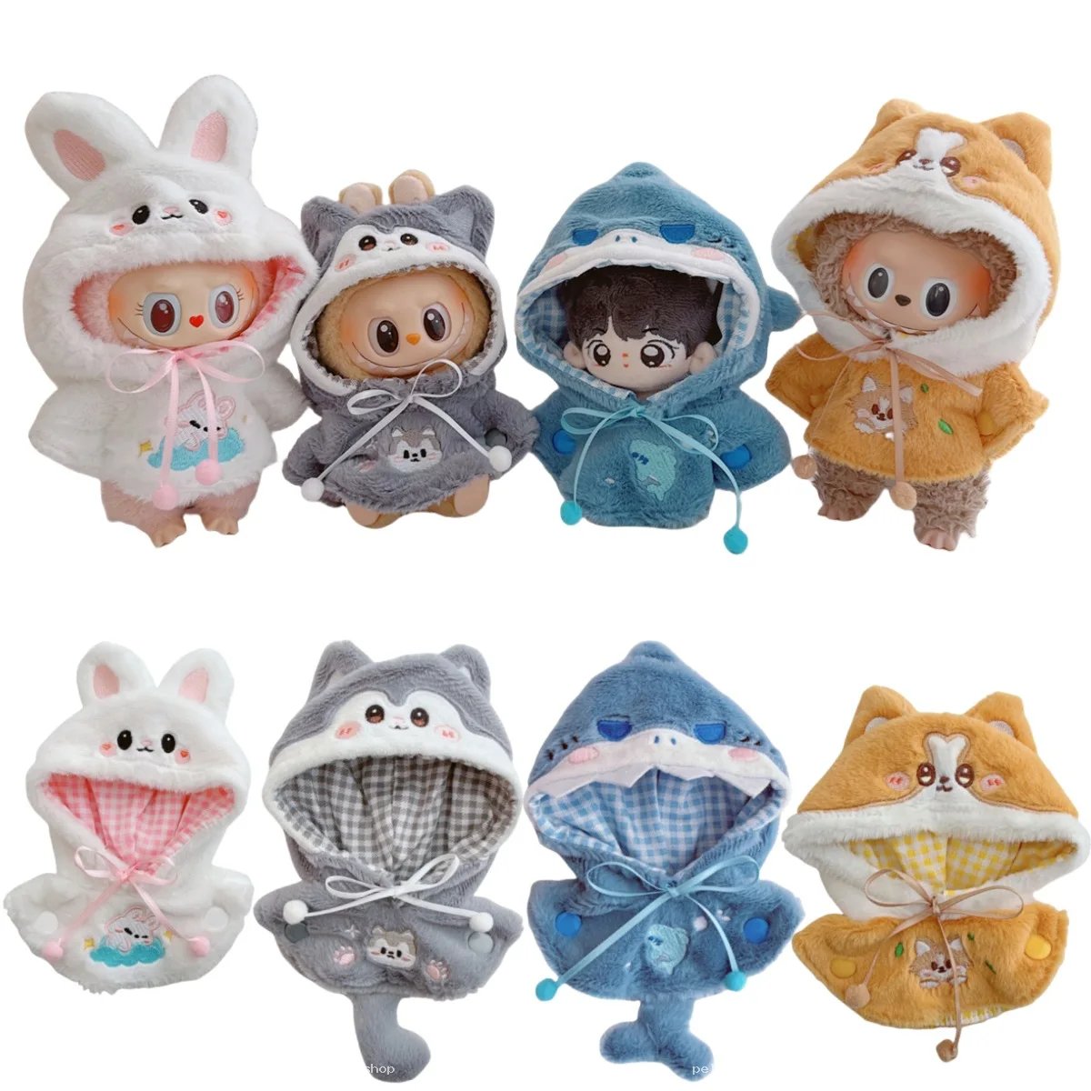 Vêtements Poupée Peluche - Capuches Animales Adorables