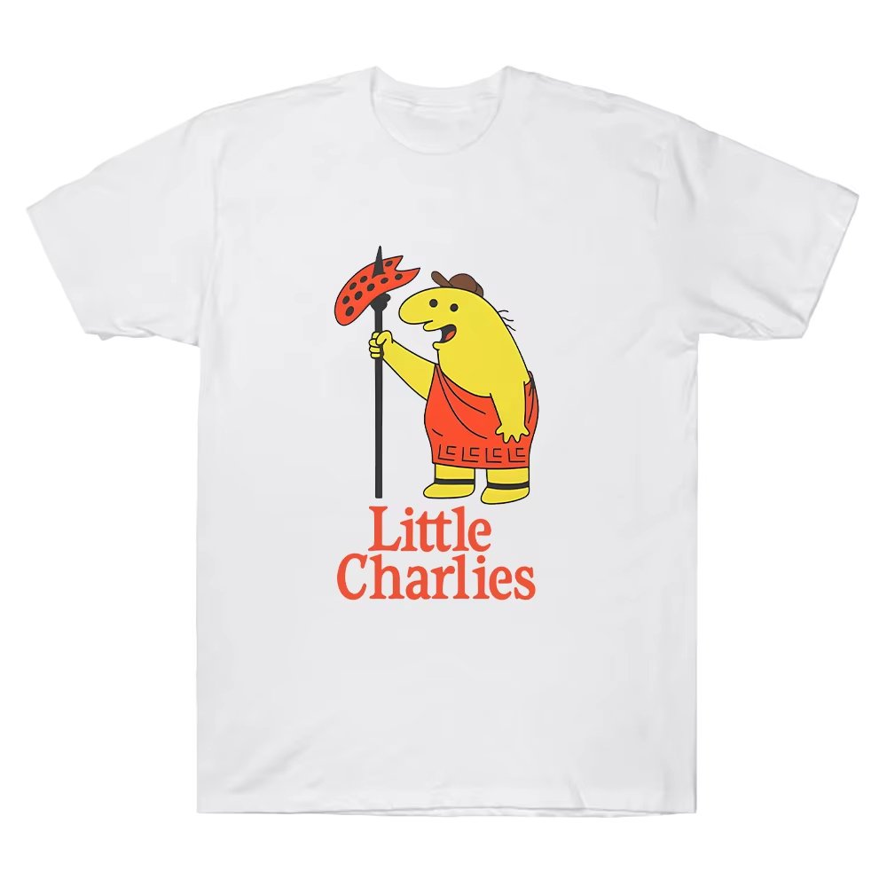 T-shirt Little Charlies Blanc - Personnage Jaune Fun