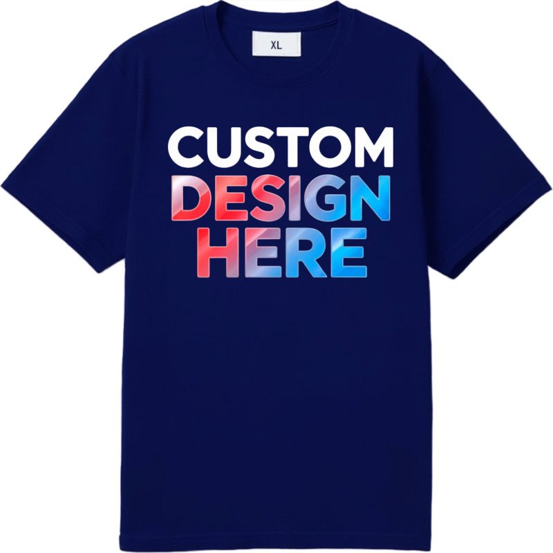 T-shirt Personnalisable Bleu Marine - Créez Votre Design Unique