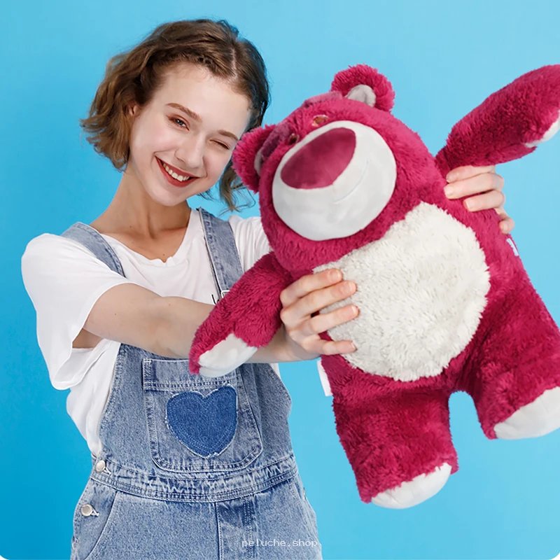 Peluche Lotso Toy Story Ours Rose - Douceur et Câlins Garantis