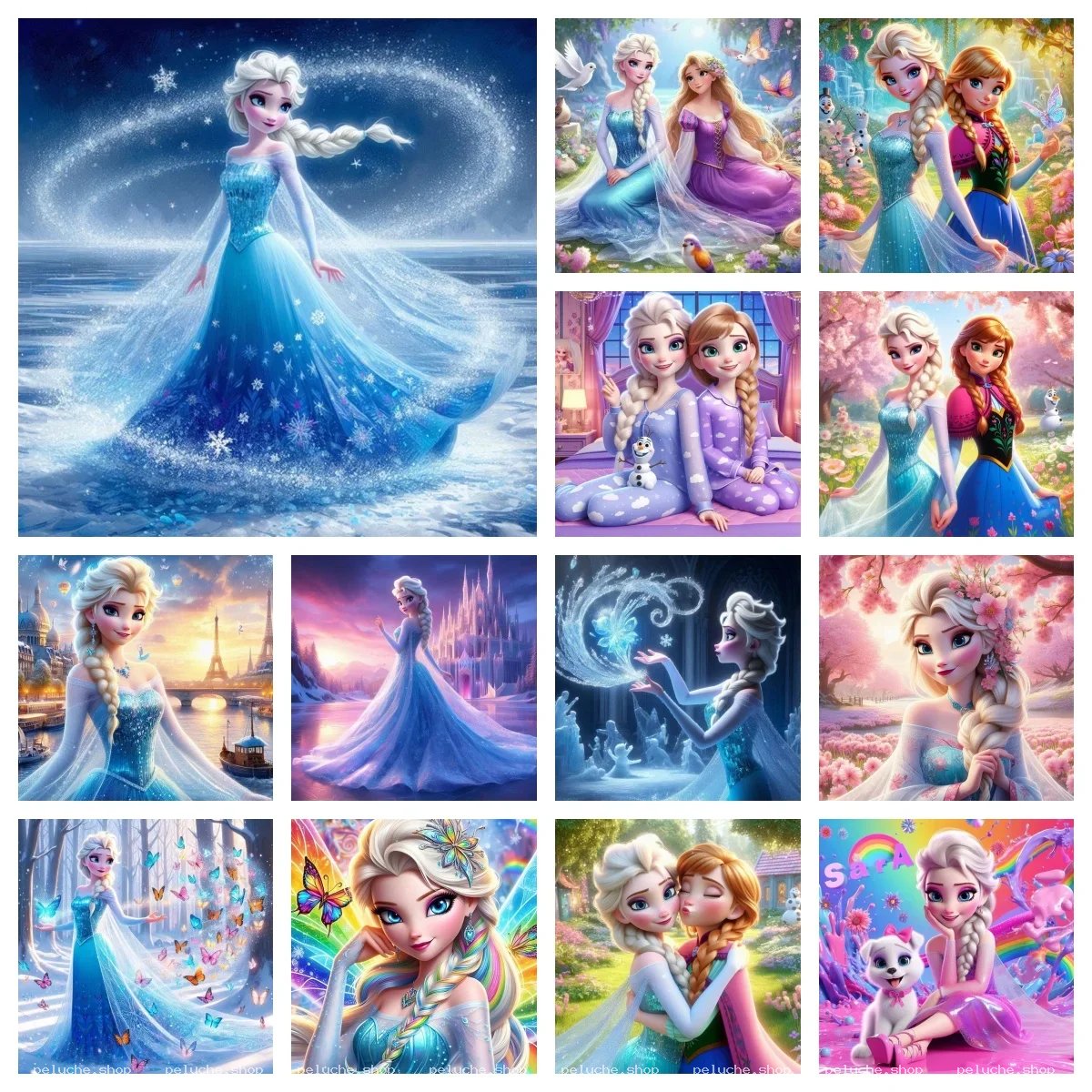 Elsa & Anna La Reine des Neiges - Illustrations Enchantées