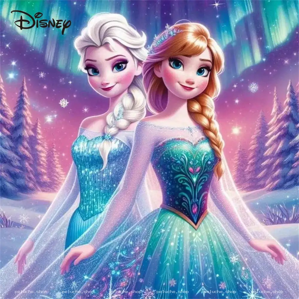 Elsa et Anna Reine des Neiges | Magie Disney | Affiche Cadeau