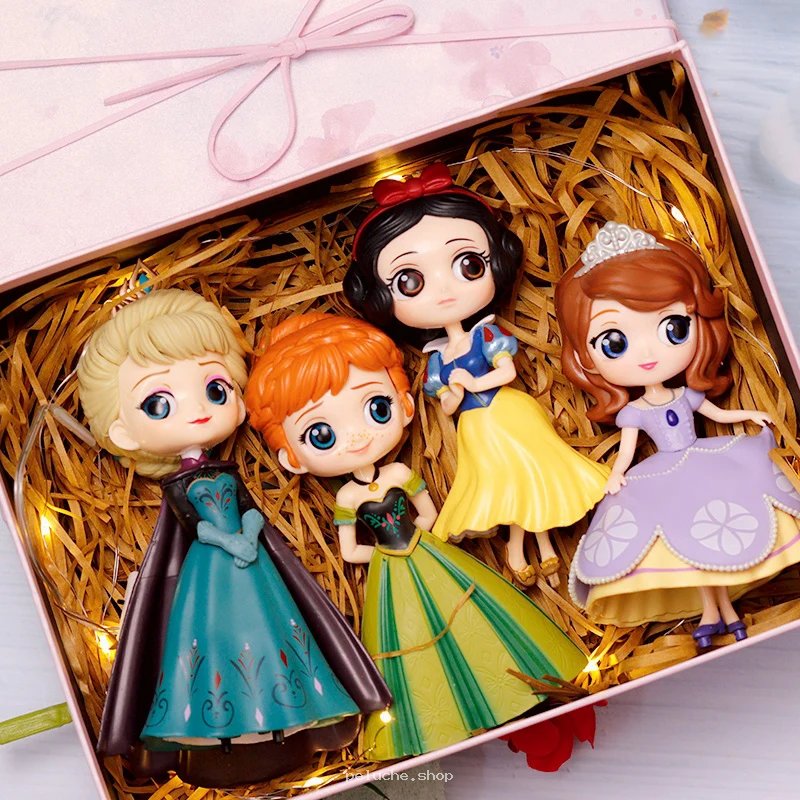 Magnifique Coffret Cadeau 4 Figurines Princesses Disney