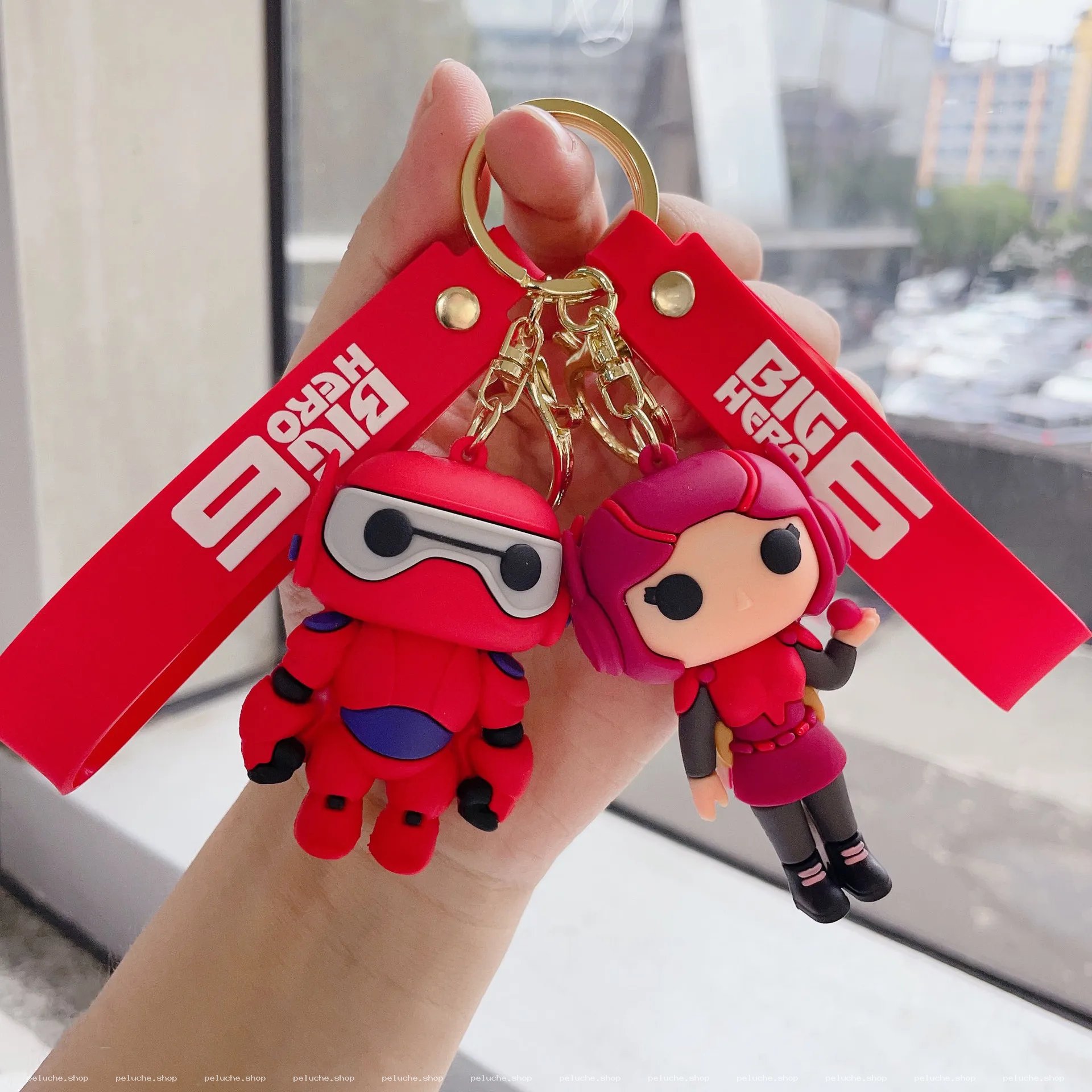 Porte-clés Big Hero 6 : Baymax et GoGo Tomago - Collection Fan