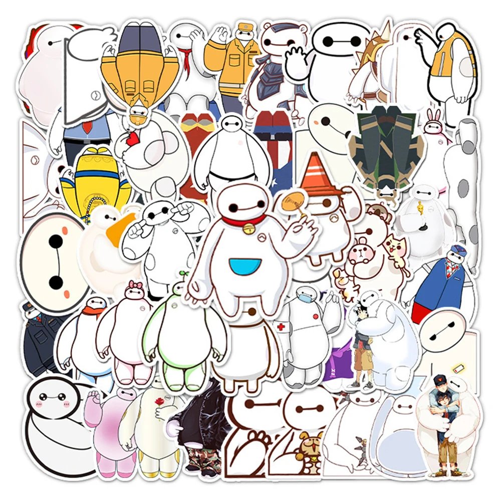 Autocollants Baymax Variés - Pack de Stickers Big Hero 6