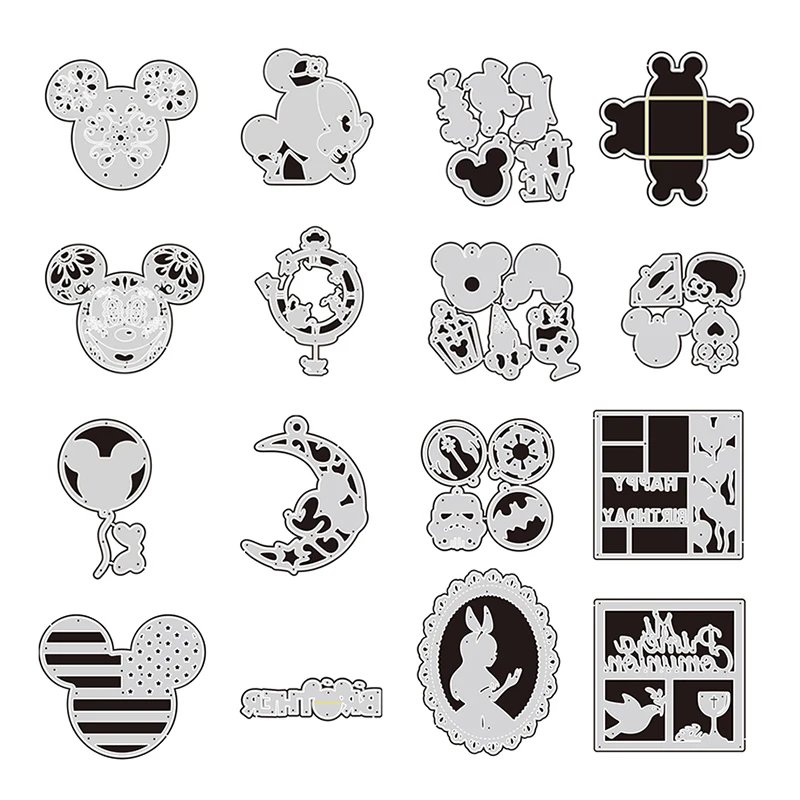 Matrices de Découpe Métal Scrapbooking - Thèmes Disney & Fêtes
